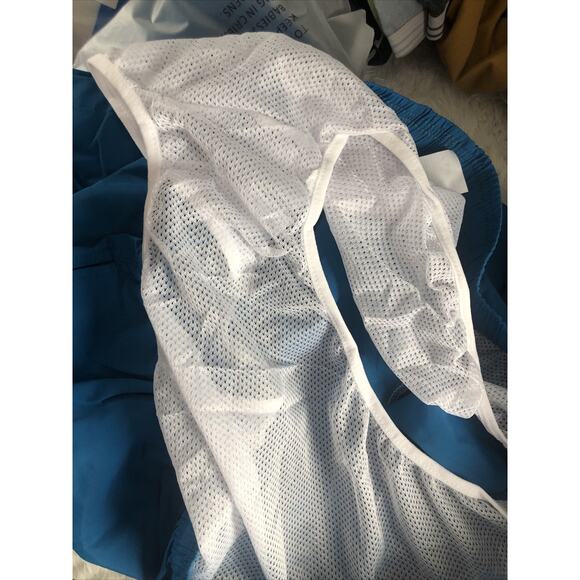 SILKWORLD Men's Swim Trunks Quick Dry Beach Shorts w/Pockets Blue Size US XXL - Picture 6 of 8